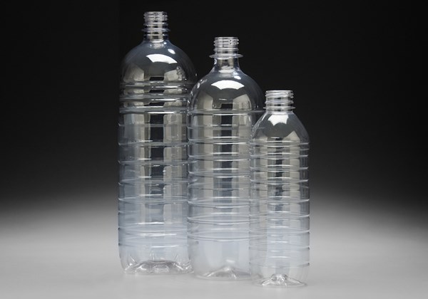 lightweighted PET water bottles